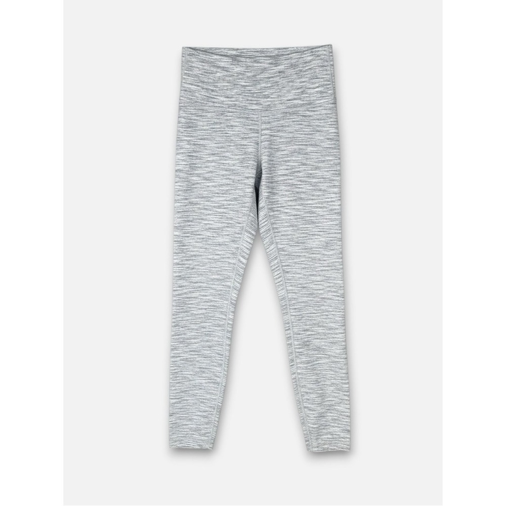 Lululemon Wunder Under 7/8 Tight Luon Leggings High Rise Grey White 6 Activewear